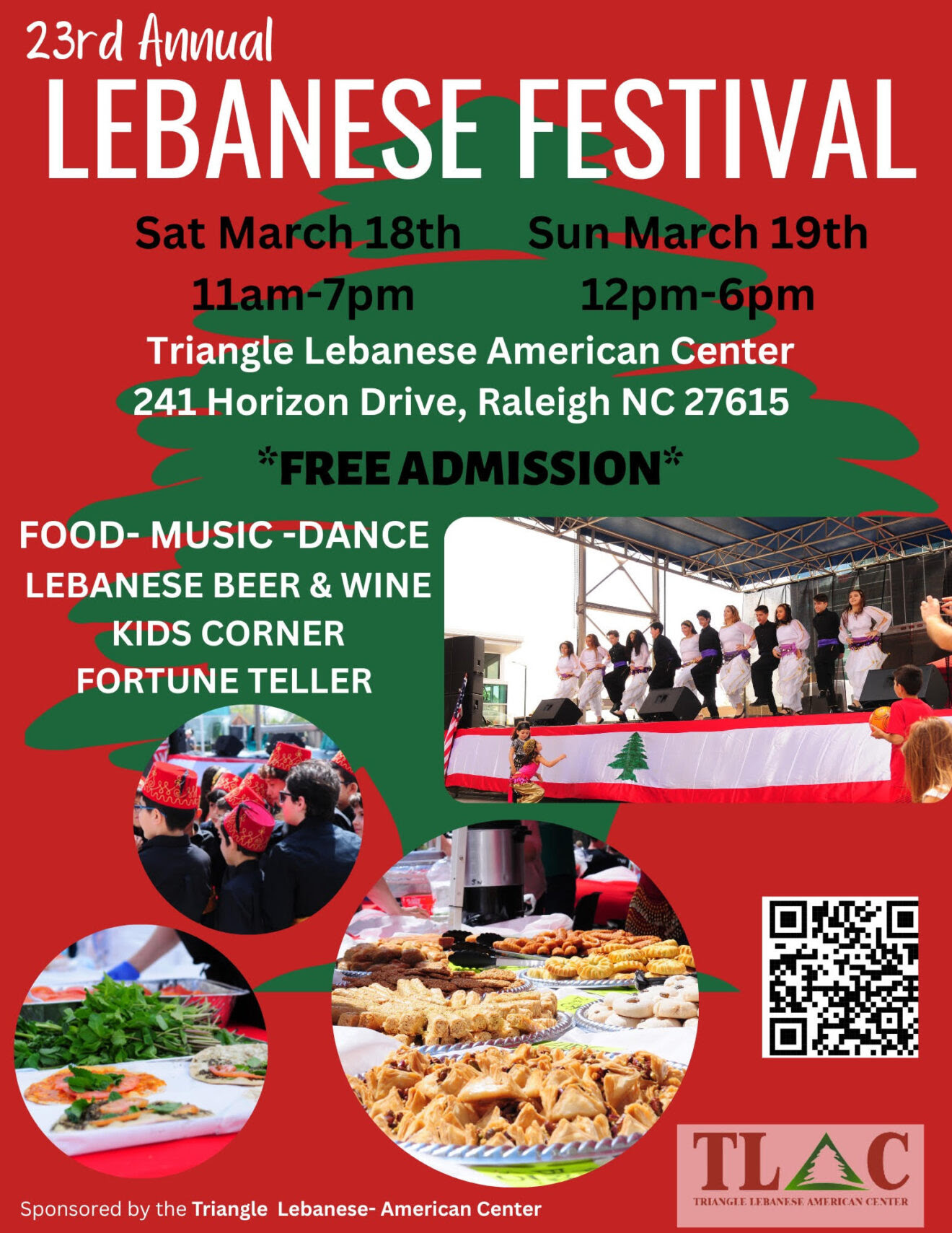 23rd Annual Lebanese Festival! Triangle LebaneseAmerican Center (TLAC)